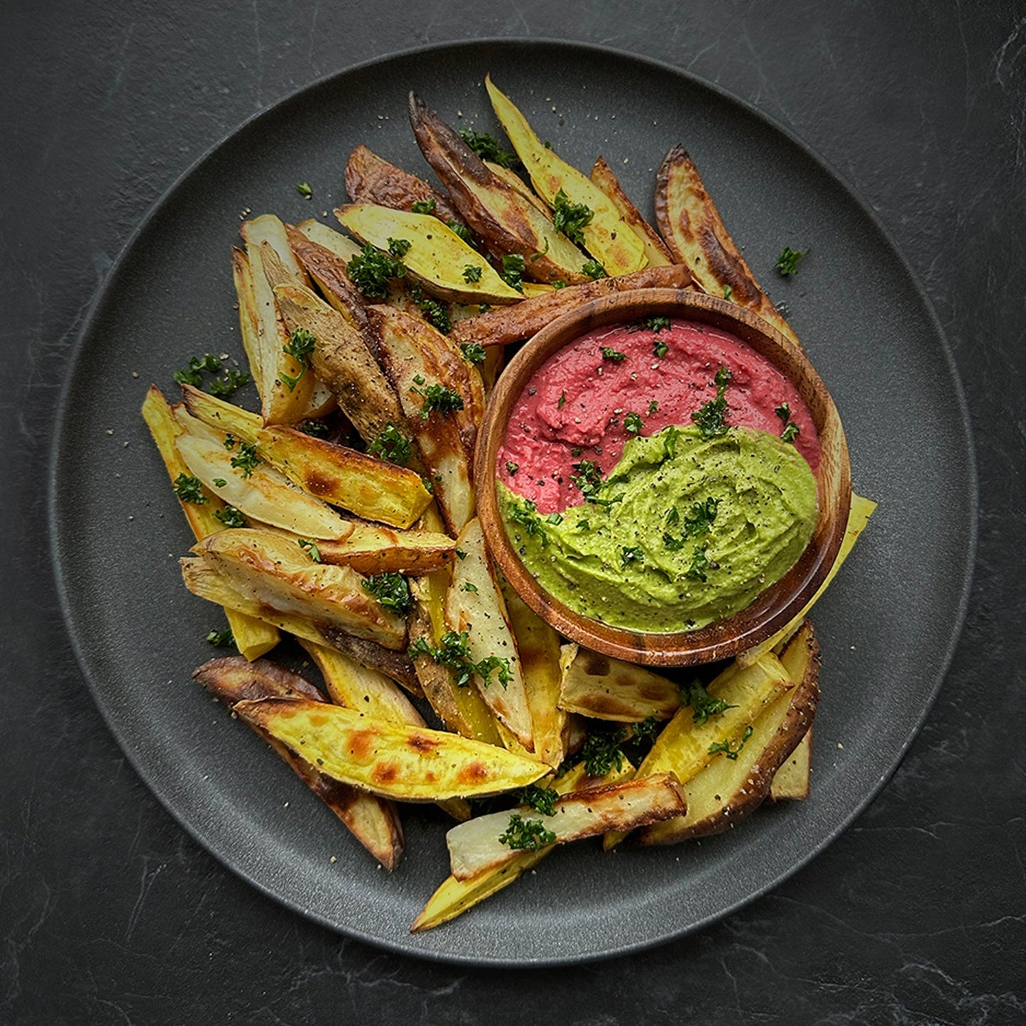 粉紅甜菜鷹嘴豆泥